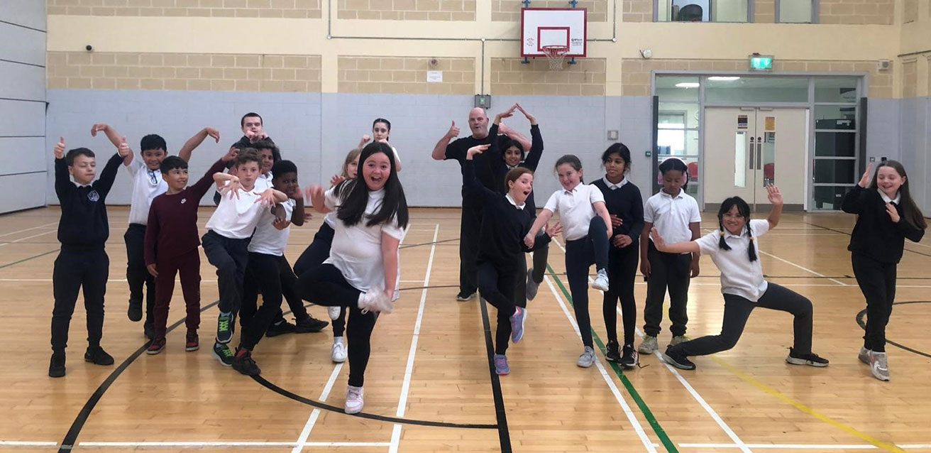 Children enjoying Tae Kwondo