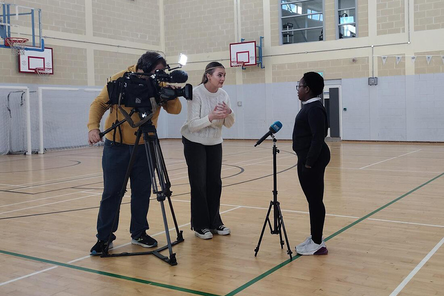 Olympic Movement Break | Camera people speaking to Trisha