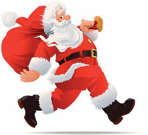 Santa Claus running